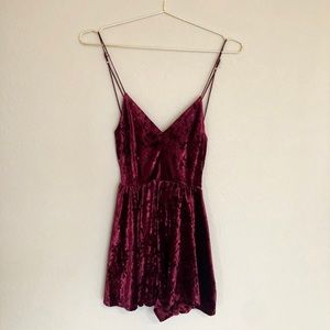 Red Velvet Romper